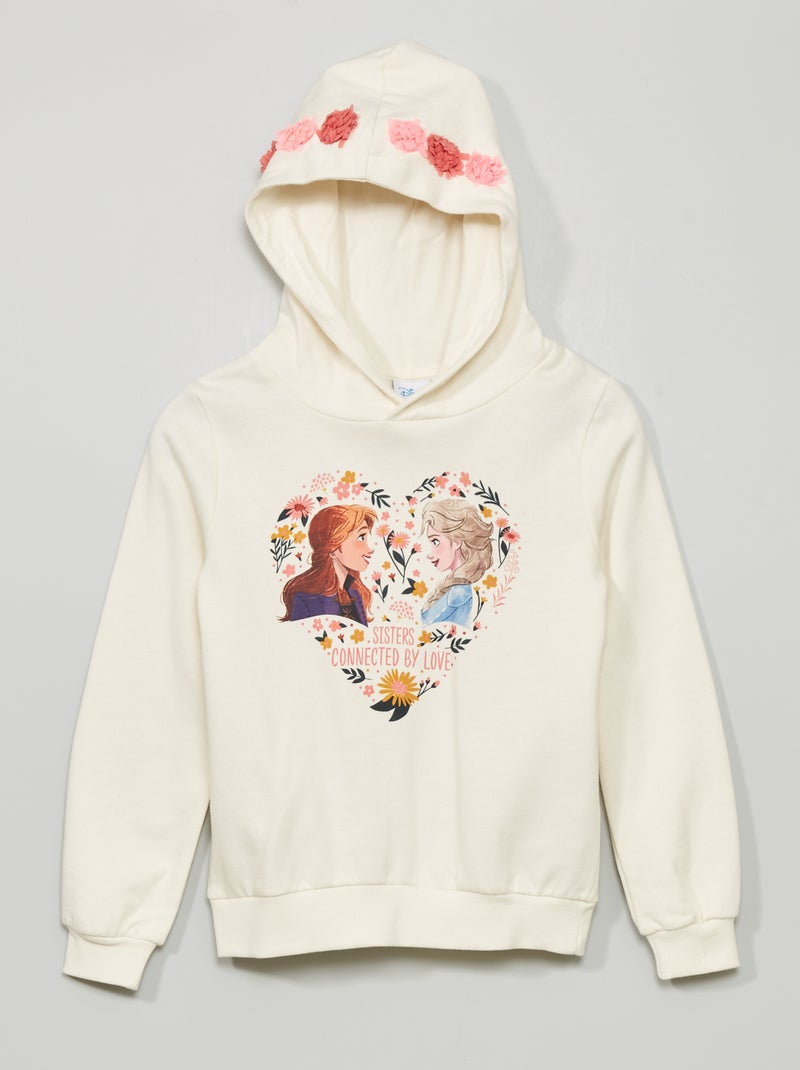 Sweat à capuche 'Disney' Blanc - Kiabi