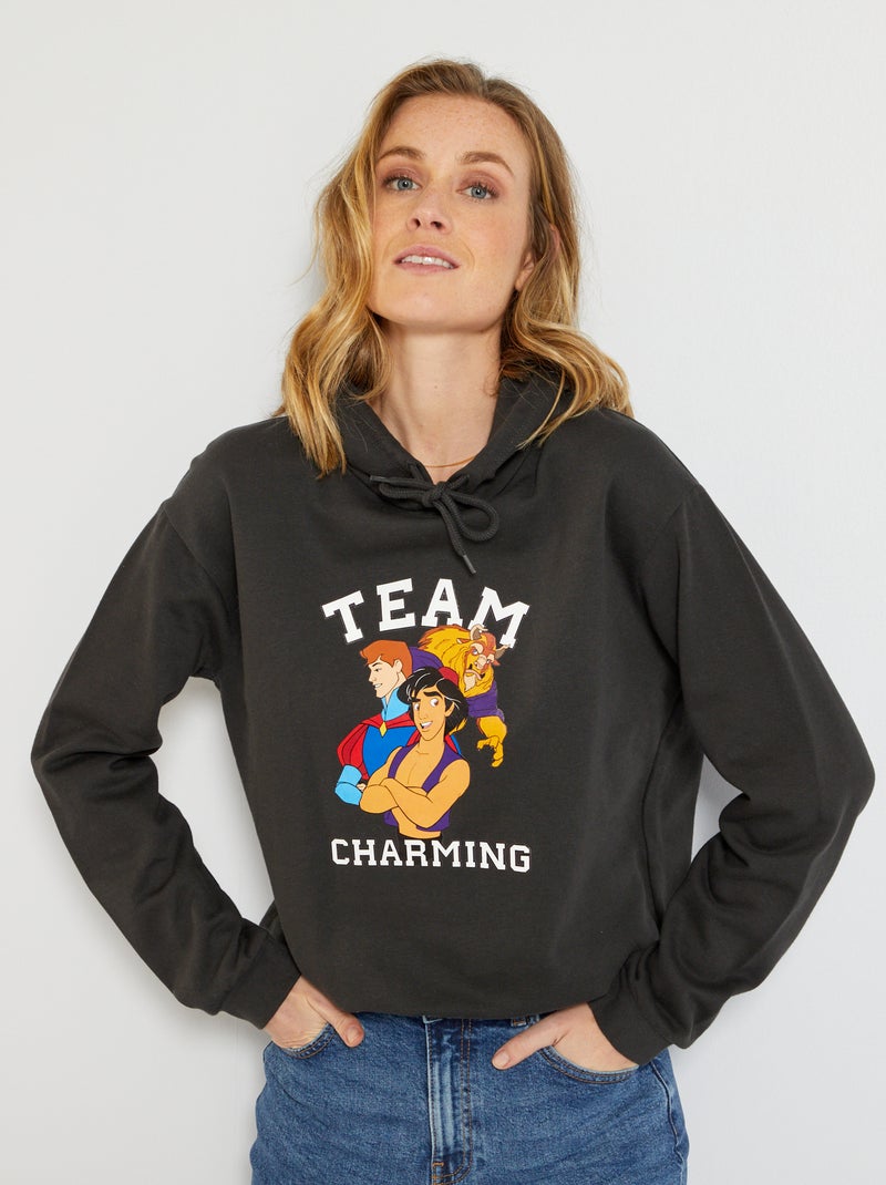 Sweat à capuche 'Disney' gris anthracite - Kiabi