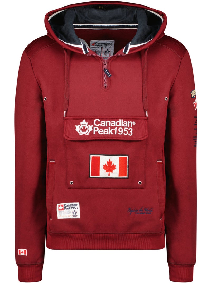 Sweat à capuche doublée galapagos – canadian peak Bordeaux - Kiabi