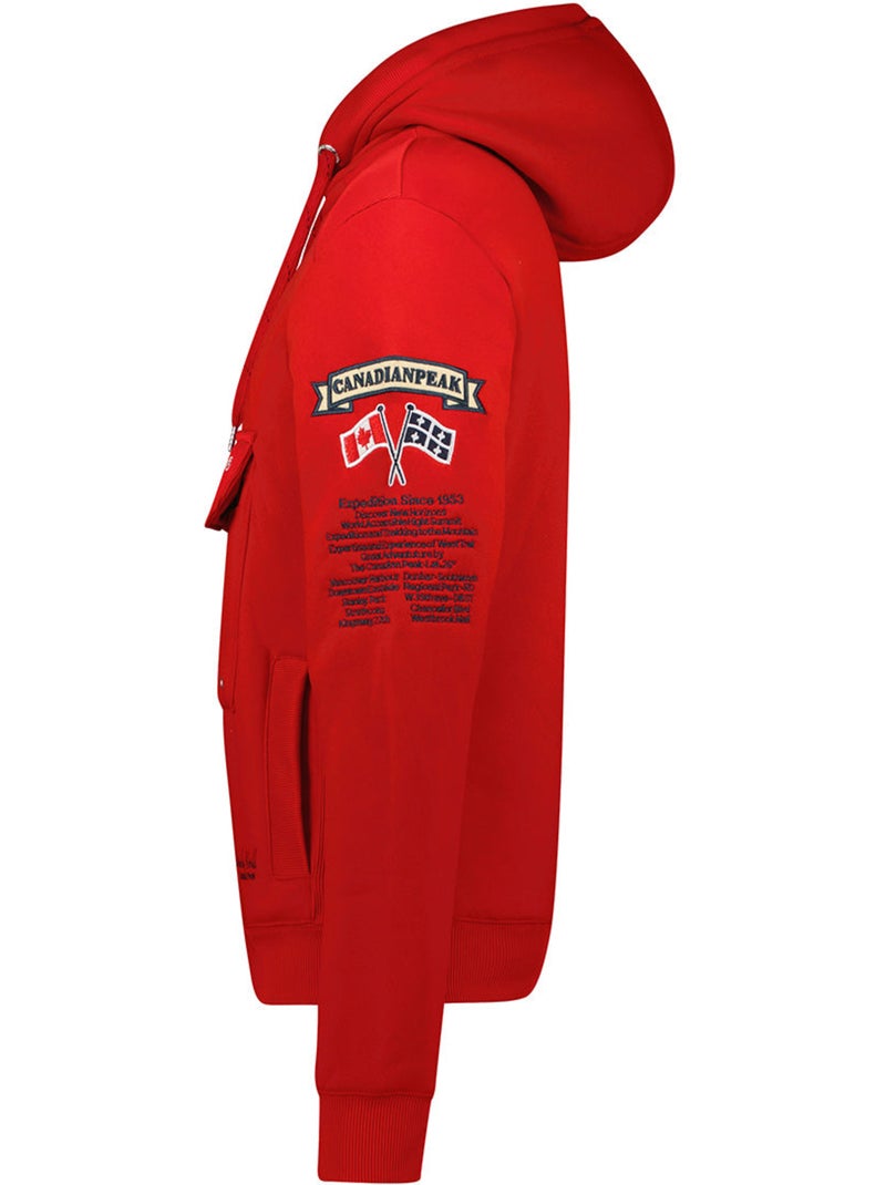 Sweat à capuche doublée galapagos – canadian peak Rouge - Kiabi