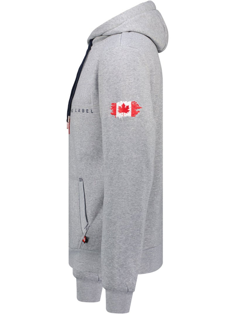 Sweat à capuche doublée gasikeak – canadian peak Gris clair - Kiabi