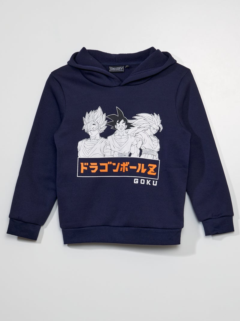Sweat à capuche 'Dragon ball' Bleu - Kiabi