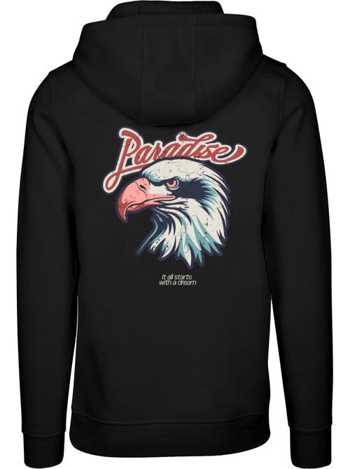 Sweat à capuche eagle paradise - mister tee - Kiabi