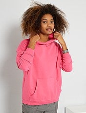 sweat rose poudré femme