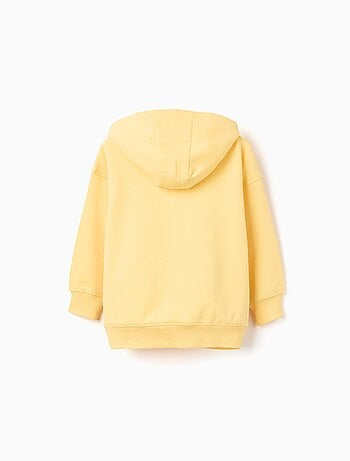 Sweat à capuche en coton peigné avec imprimé Pikachu