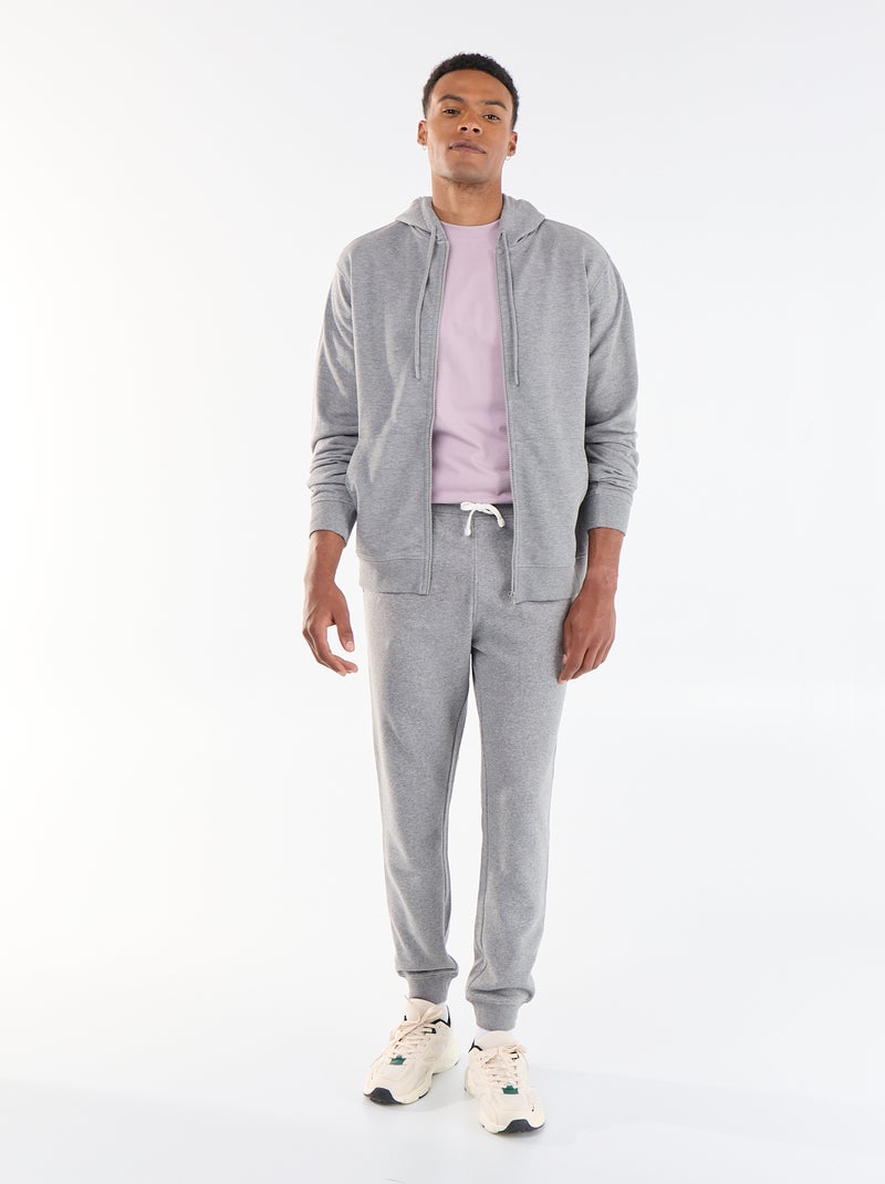 Sweat à capuche en French Terry Gris - Kiabi