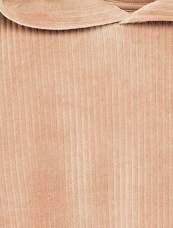 Sweat à capuche en maille côtelée