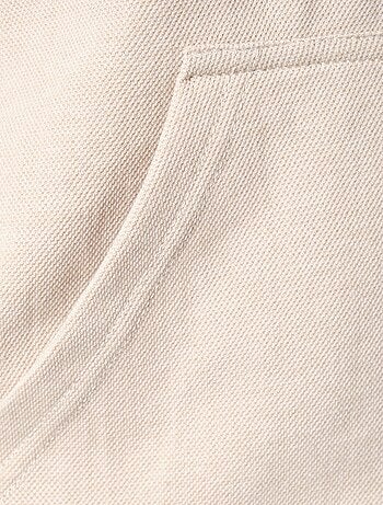 Sweat à capuche en maille piquée