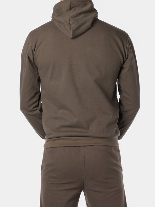 Sweat à capuche en maille piquée - Kiabi