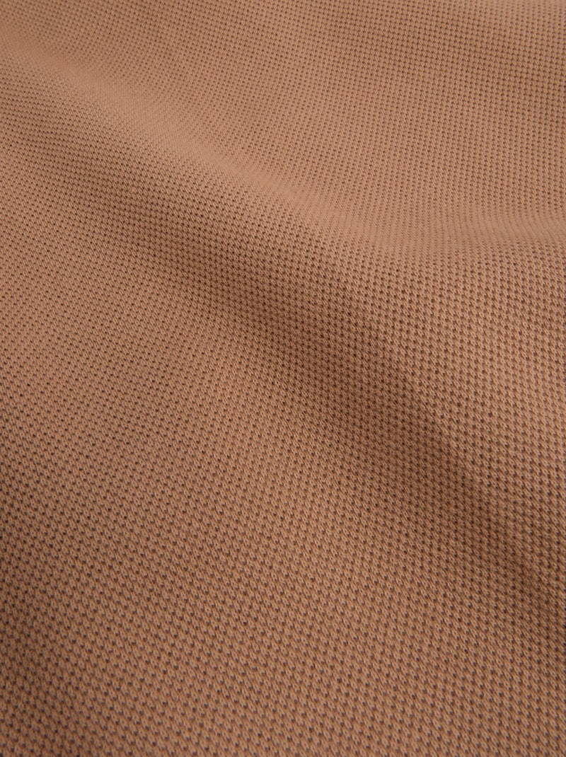 Sweat à capuche en maille piquée Taupe - Kiabi