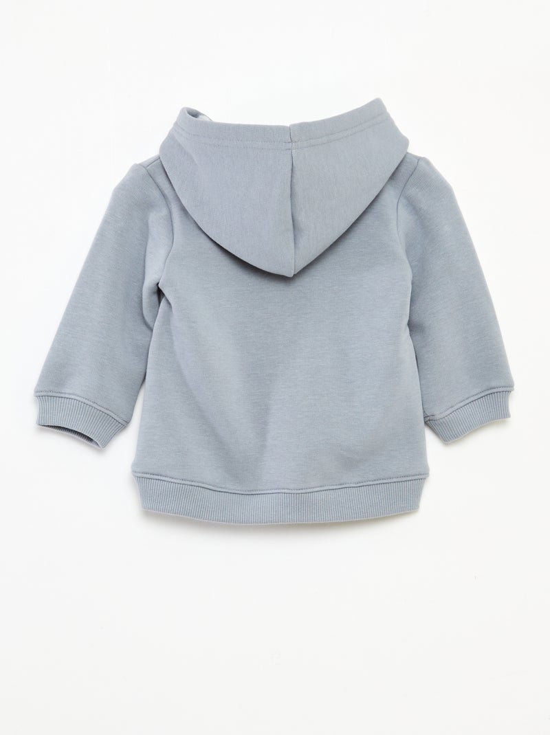 Sweat à capuche en molleton animé lapin Bleu - Kiabi