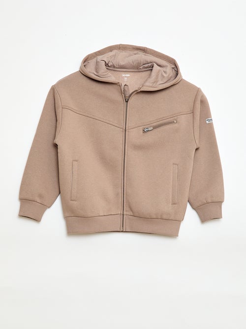 Sweat à capuche en molleton - Kiabi