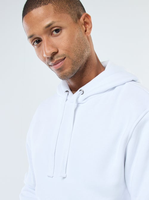 Sweat à capuche en molleton gratté avec poche kangourou - Kiabi