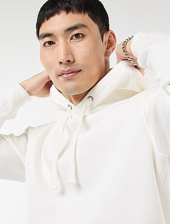 Sweat à capuche en molleton gratté avec poche kangourou