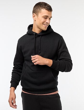 Sweat à capuche en molleton gratté avec poche kangourou