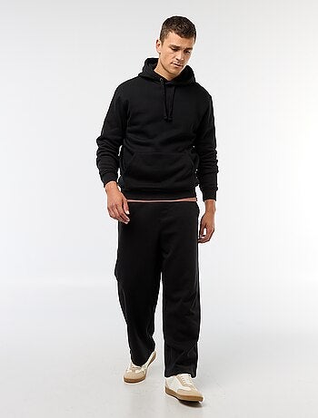 Sweat à capuche en molleton gratté avec poche kangourou