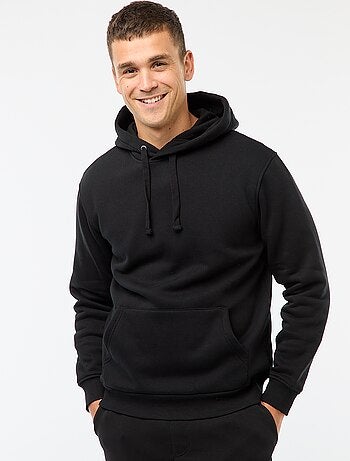 Sweat à capuche en molleton gratté avec poche kangourou