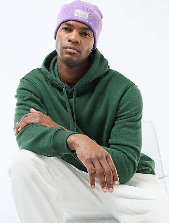 Sweat à capuche en molleton gratté avec poche kangourou