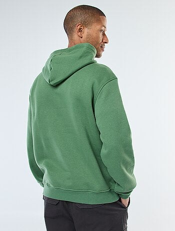 Sweat à capuche en molleton gratté avec poche kangourou