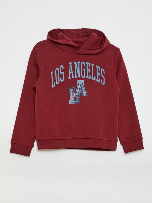 Sweat à capuche en molleton gratté - Kiabi