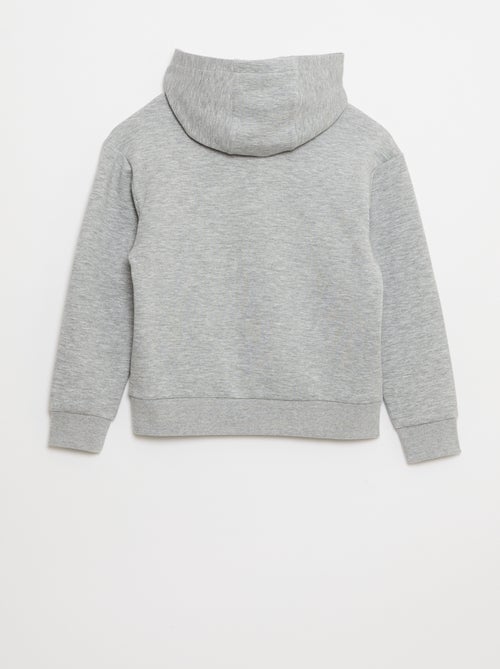 Sweat à capuche en molleton léger avec poche poitrine - Kiabi