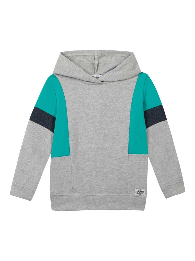 Sweat À Capuche En Molleton Oeko-tex 'miniman' Gris clair - Kiabi