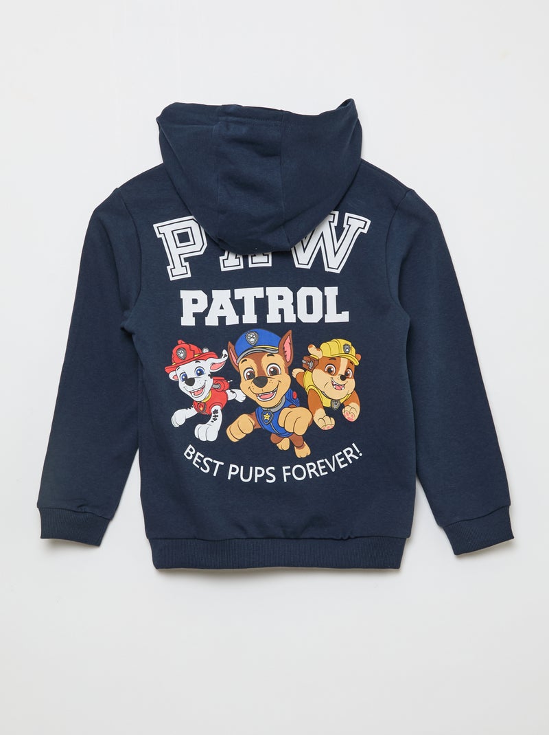 Sweat à capuche en molleton 'Pat'patrouille' Bleu - Kiabi