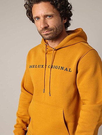 Sweat à capuche en polaire avec inscription brodée « DEELUXE ORIGINAL ». 'Deeluxe'