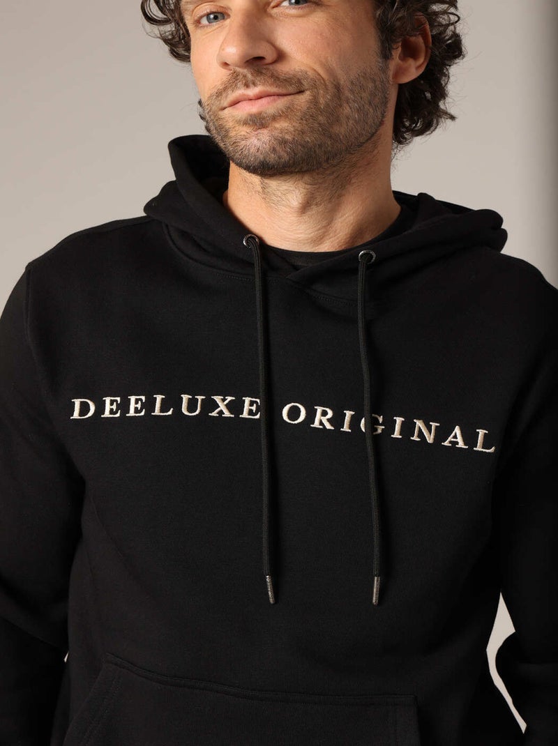 Sweat à capuche en polaire avec inscription brodée « DEELUXE ORIGINAL ». 'Deeluxe' Noir - Kiabi