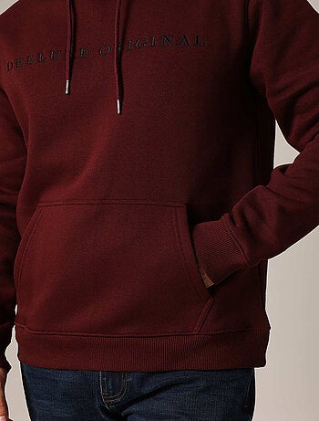 Sweat à capuche en polaire avec inscription brodée « DEELUXE ORIGINAL ». 'Deeluxe'
