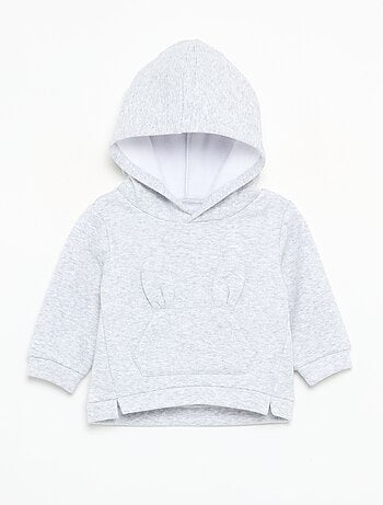 Sweat à capuche en polaire avec oreilles de lapin