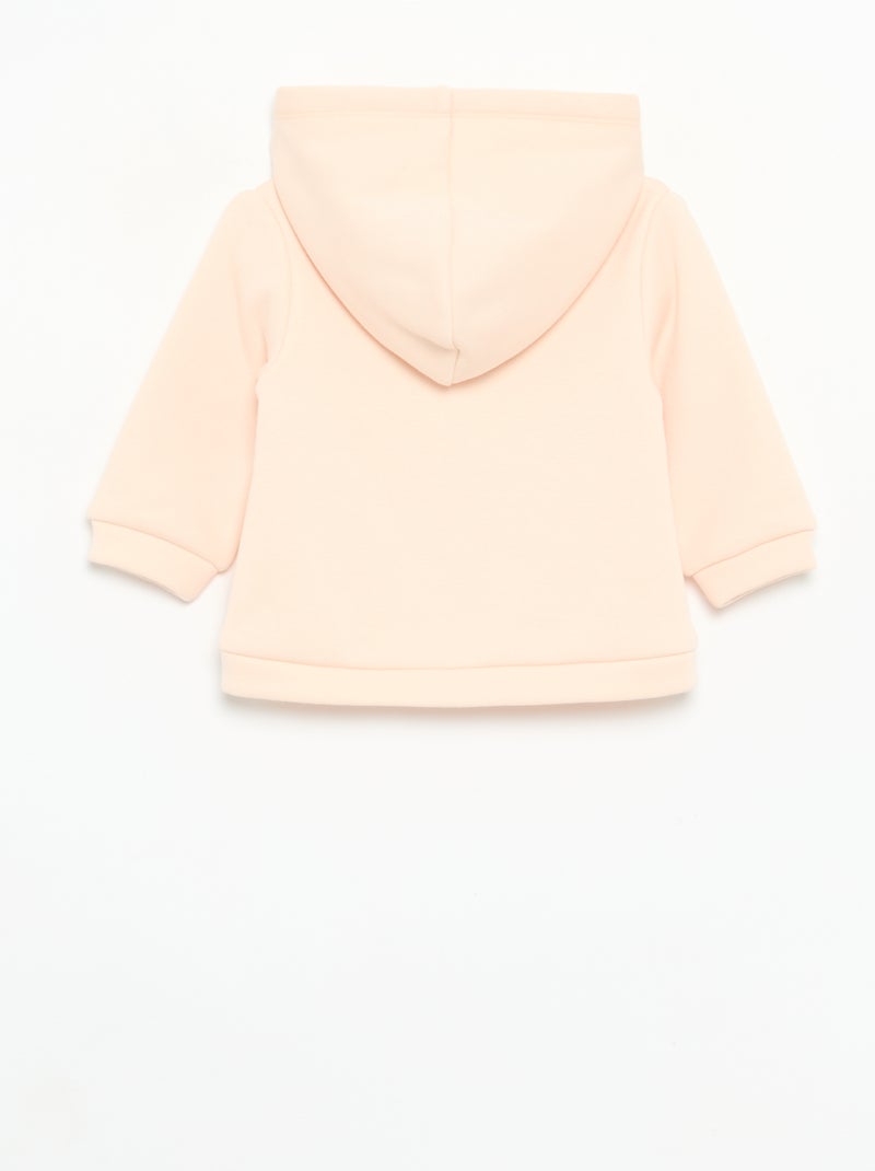Sweat à capuche en polaire avec oreilles de lapin Rose - Kiabi