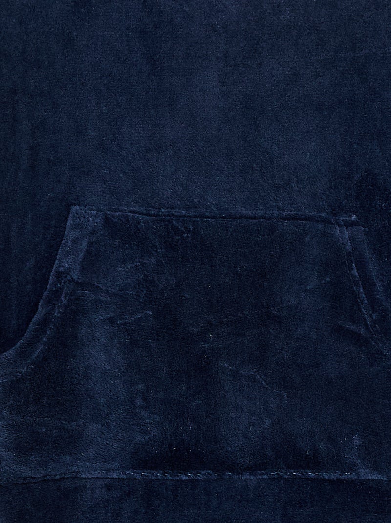 Sweat à capuche en polaire Bleu marine - Kiabi