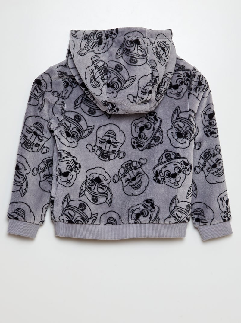Sweat à capuche en polaire 'Pat'Patrouille' Gris - Kiabi