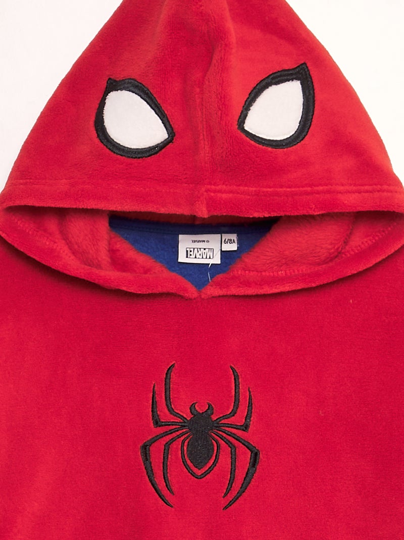 Sweat à capuche en polaire 'Spider-Man' 'Marvel' Rouge - Kiabi