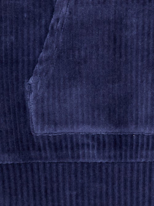 Sweat à capuche en velours côtelé - Kiabi