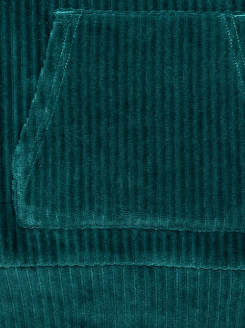 Sweat à capuche en velours côtelé - Kiabi
