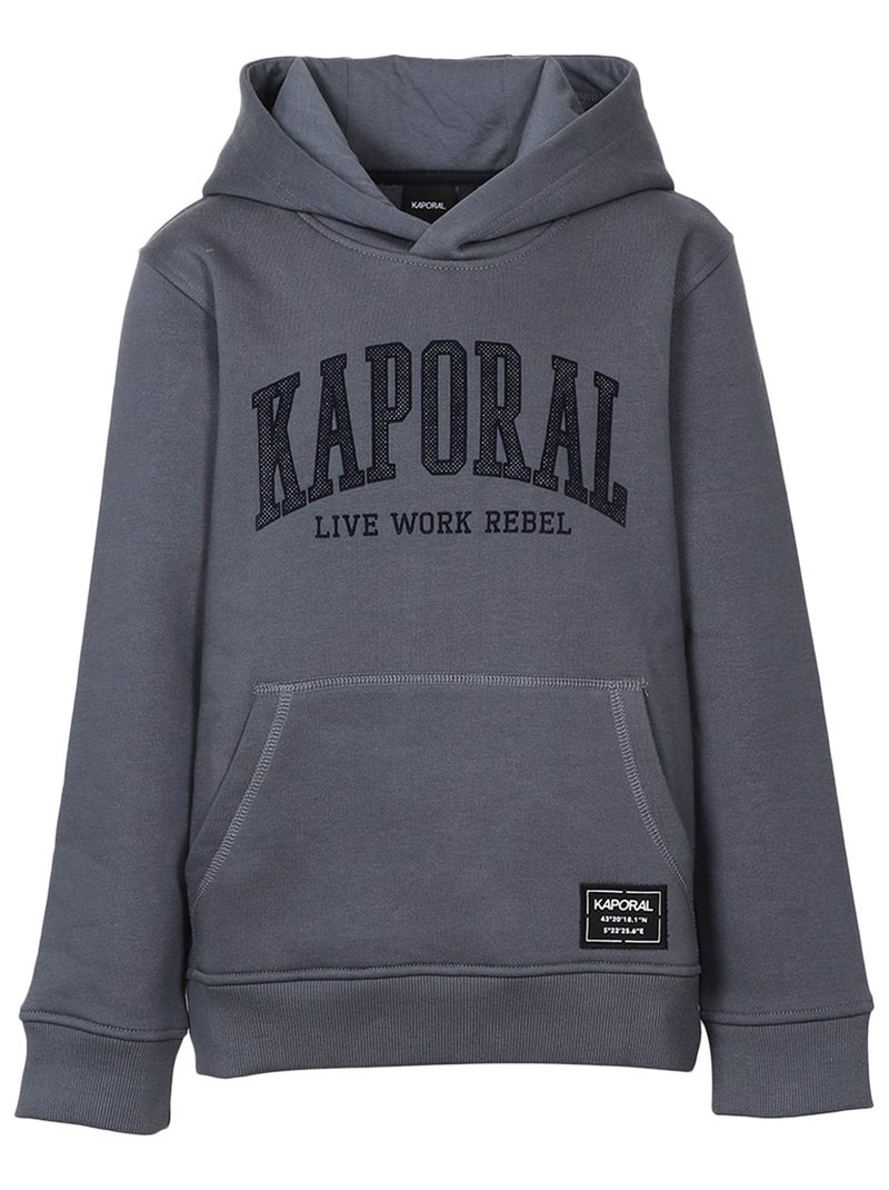 Sweat à Capuche Enfant Kaporal Myko Gris - Kiabi