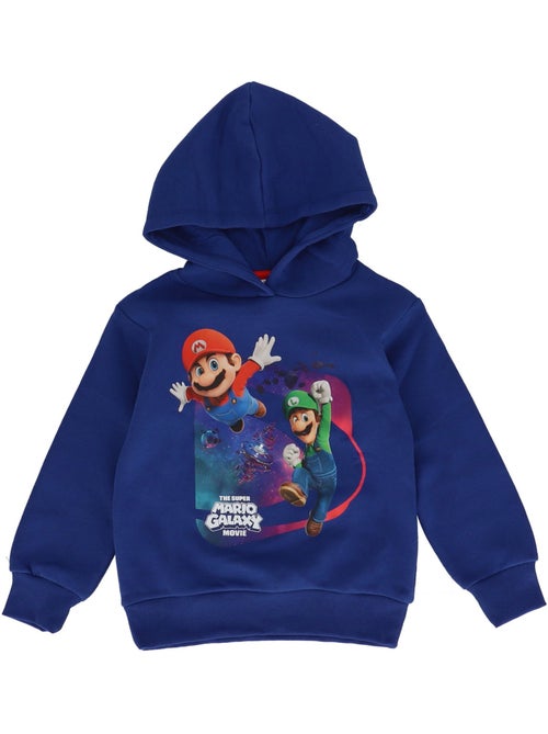 Sweat à capuche enfant manches longues Mario Luigi - bleu - Kiabi Sweat à capuche enfant manches longues Mario Luigi - bleu - Kiabi