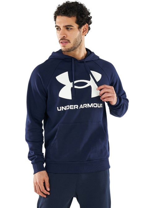 Sweat à capuche entraînement style gros logo rival - sous armure - Kiabi Sweat à capuche entraînement style gros logo rival - sous armure - Kiabi