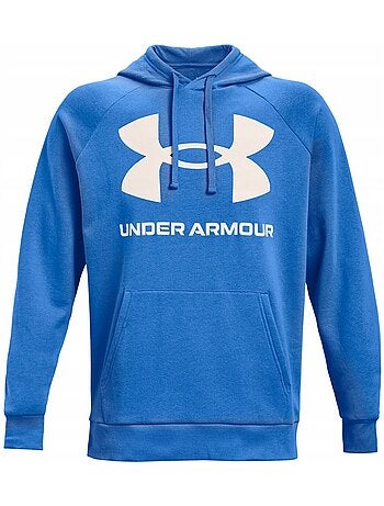 Sweat à capuche entraînement style gros logo rival - sous armure