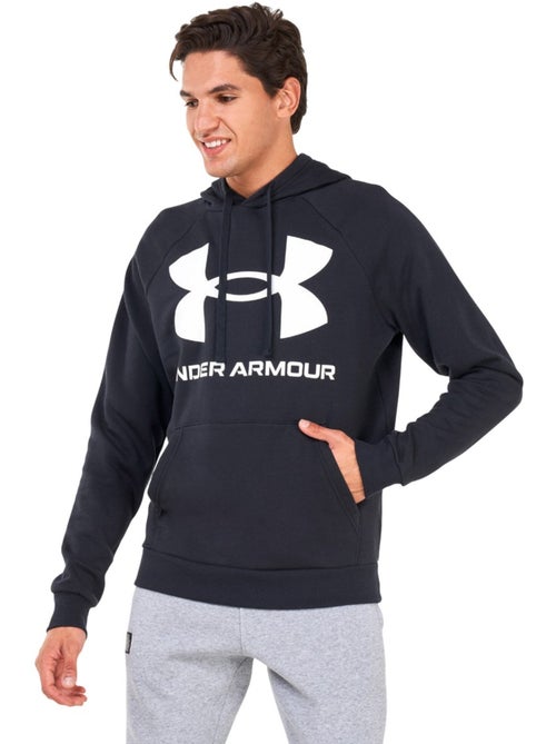 Sweat à capuche entraînement style gros logo rival - sous armure - Kiabi Sweat à capuche entraînement style gros logo rival - sous armure - Kiabi