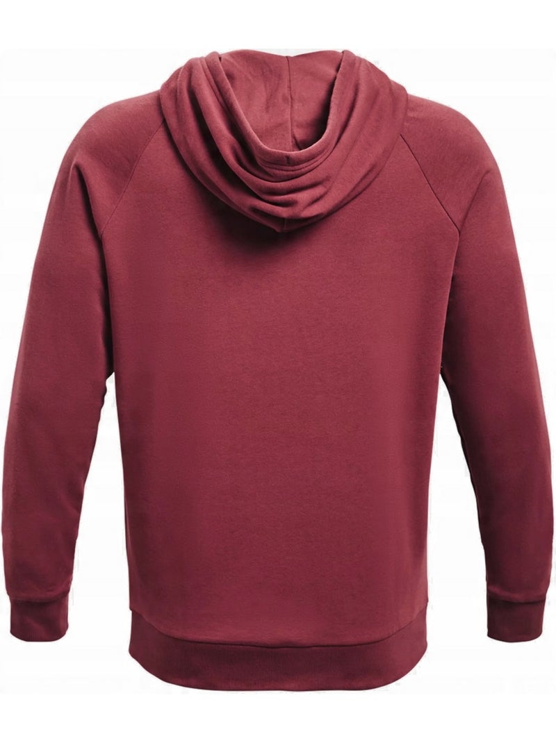 Sweat à capuche entraînement style gros logo rival - sous armure Rouge foncé - Kiabi