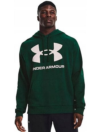Sweat à capuche entraînement style gros logo rival - sous armure