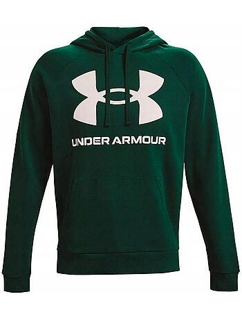 Sweat à capuche entraînement style gros logo rival - sous armure