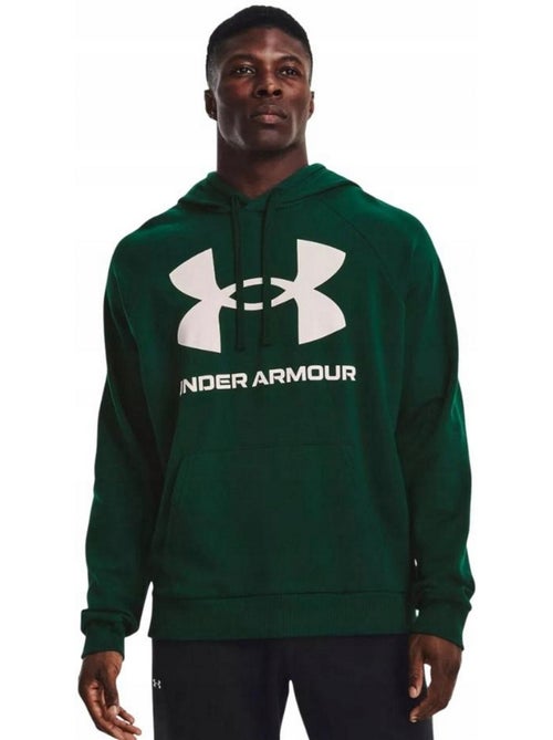 Sweat à capuche entraînement style gros logo rival - sous armure - Kiabi Sweat à capuche entraînement style gros logo rival - sous armure - Kiabi