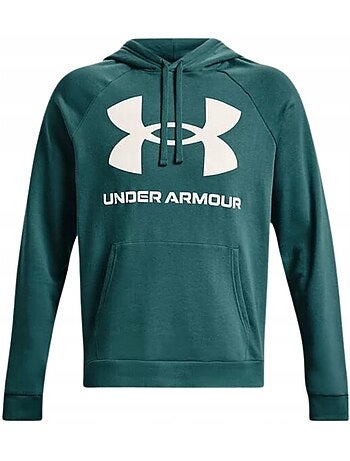 Sweat à capuche entraînement style gros logo rival - sous armure
