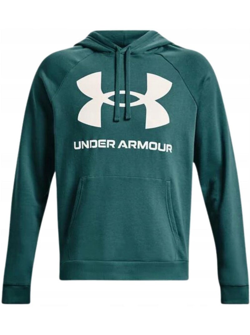 Sweat à capuche entraînement style gros logo rival - sous armure Vert - Kiabi