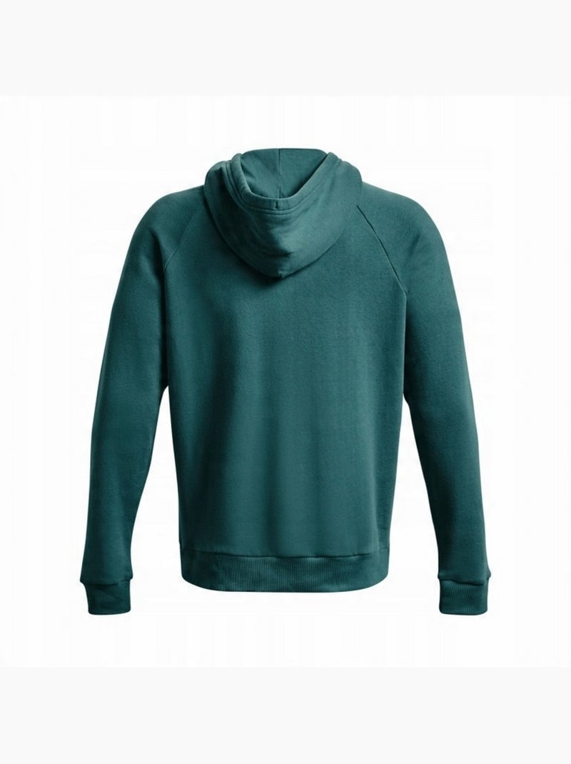 Sweat à capuche entraînement style gros logo rival - sous armure Vert - Kiabi