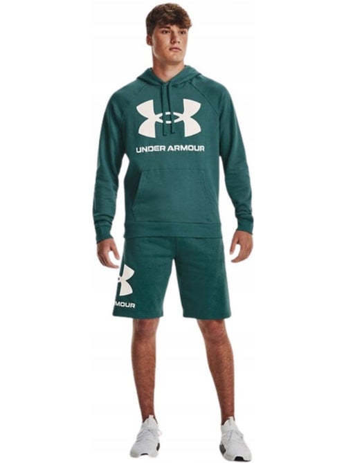 Sweat à capuche entraînement style gros logo rival - sous armure - Kiabi